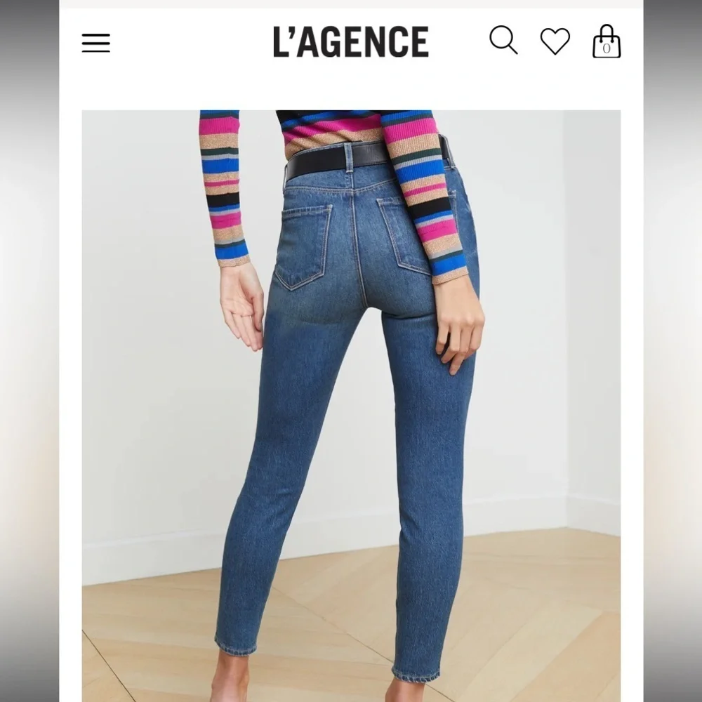 Margot lagence Skinny high waisted Jean $265 29 denim casual revolve spring